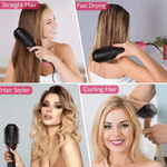 4 In 1 Electric Hair Straightener Brush Styler and Dryer