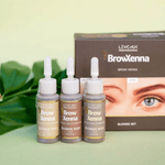 BrowXenna® Blonde Set Eyebrow Henna (3 bottles)