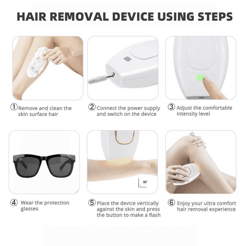 Eye Design IPL Laser Permanent Hair Removal Handset With Protected Glasses
