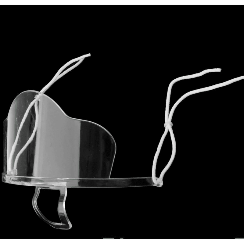 Eye Design Plastic Transparent Mouth Shield/ Mask