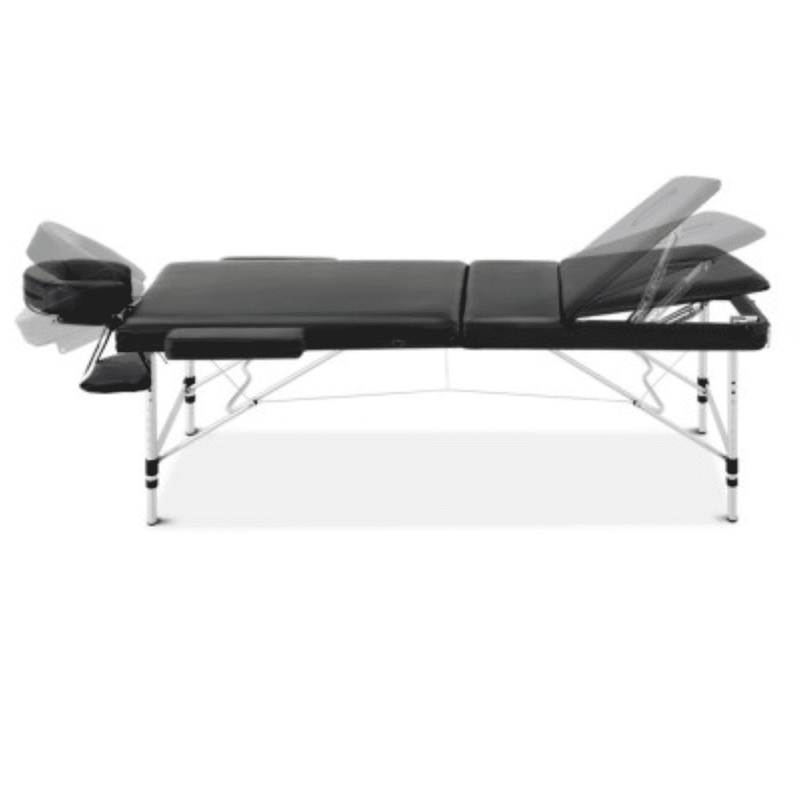 Eye Design Portable Aluminium 3 Fold Treatment Beauty Therapy Table/ Bed 60cm