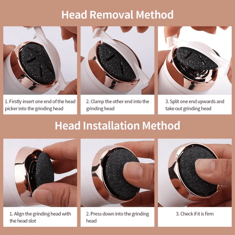 Eye Design Portable Electric Foot Callus Remover Foot Care Tool