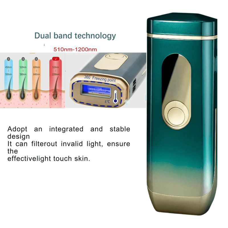 Professional IPL Laser Ice Cooling Permanent Painless Hair Remover