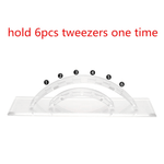 Eye Design Transparent Tweezers Stand
