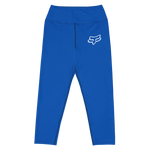 Fox-Yoga-Capri-Leggings-Blue
