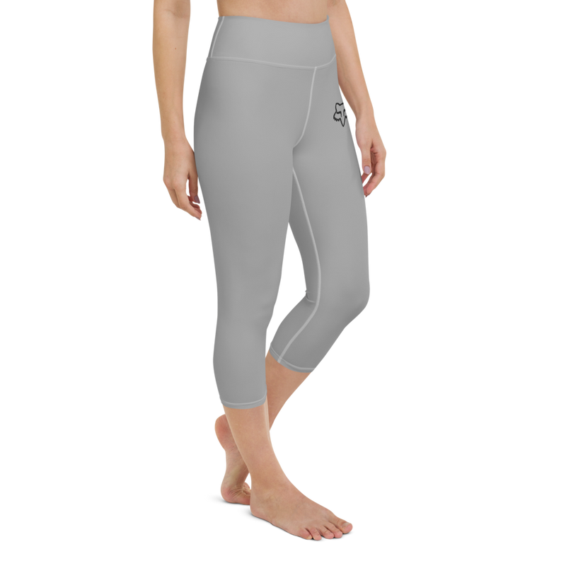 Fox-Yoga-Capri-Leggings-Grey-1
