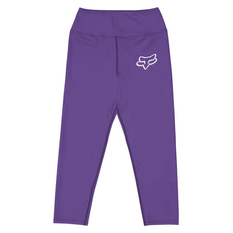 Fox-Yoga-Capri-Leggings-Purple