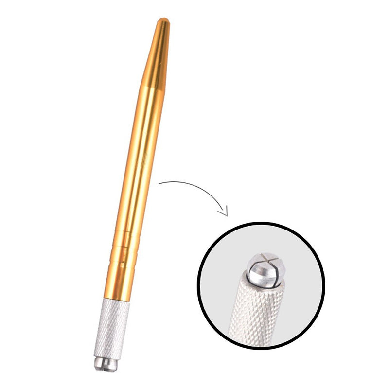 Metallic-Tapered-Microblading-Pen-Handle-Gold-1