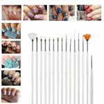 20pcs DIY Nail Art Drawing Brushes Set