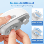 2 In 1 Rechargeable Electric Nail Clipper Grinding and Polishing Tool