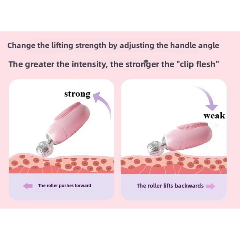 3D Roller Electric Silicone Facial Massager