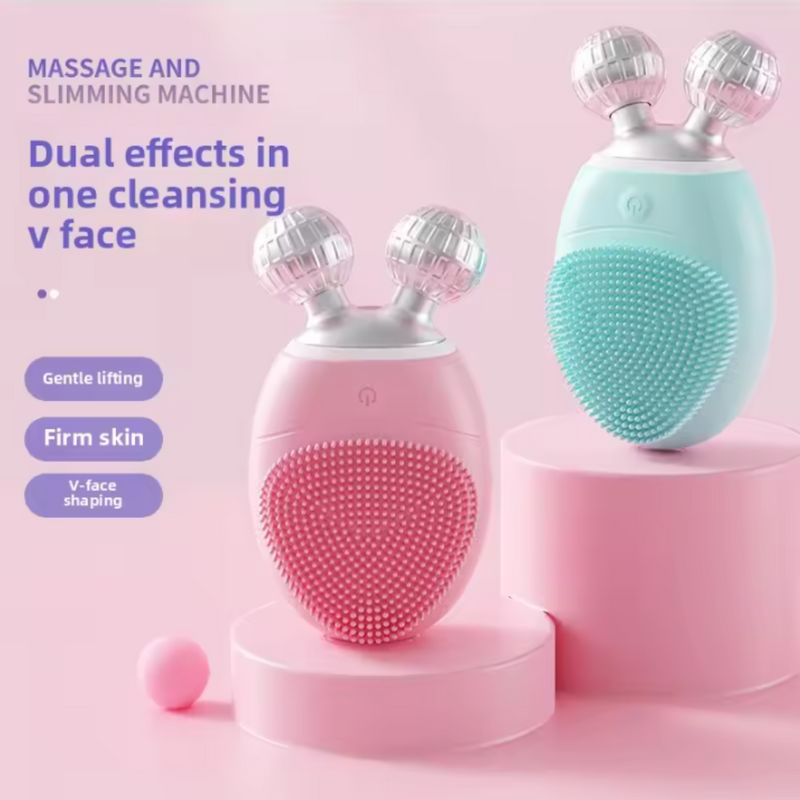 3D Roller Electric Silicone Facial Massager