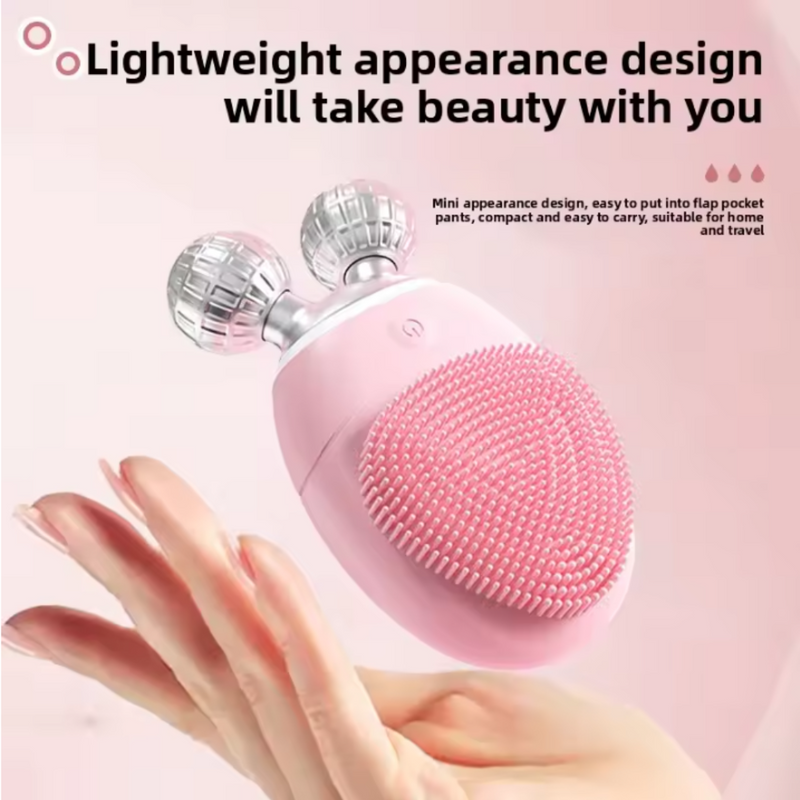 3D Roller Electric Silicone Facial Massager