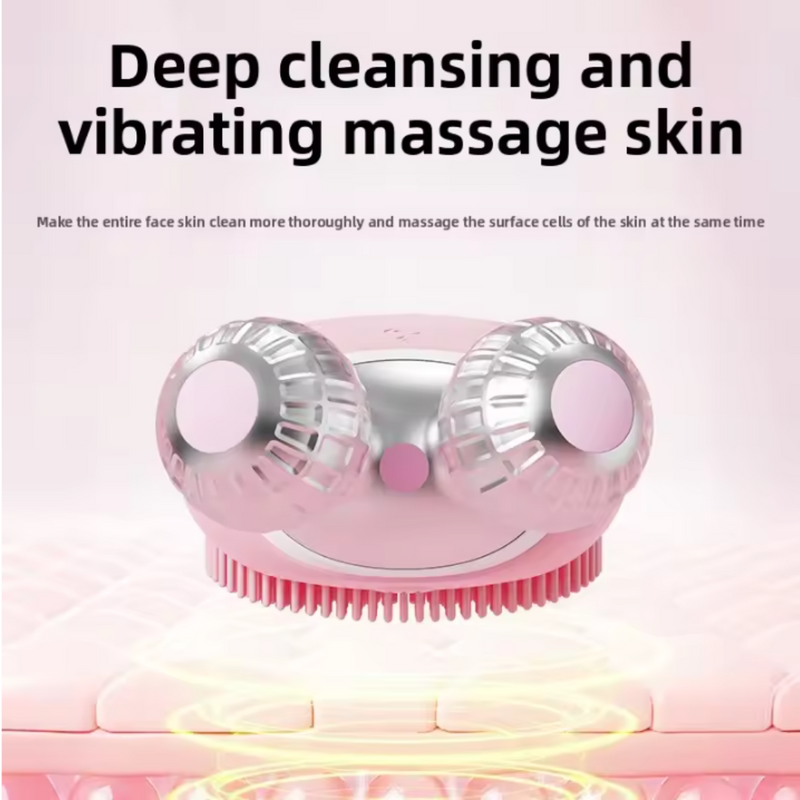 3D Roller Electric Silicone Facial Massager