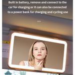 Car Sun Visor Led Light Makeup Mirror