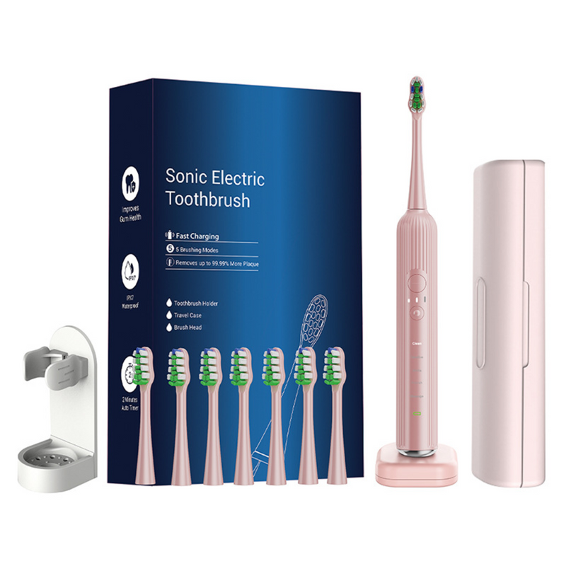 Advanced Electric Toothbrush with 5 Modes and 8 Brush Heads