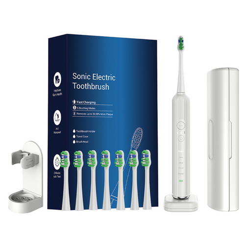 Advanced Electric Toothbrush with 5 Modes and 8 Brush Heads