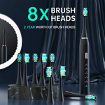 Advanced Electric Toothbrush with 5 Modes and 8 Brush Heads