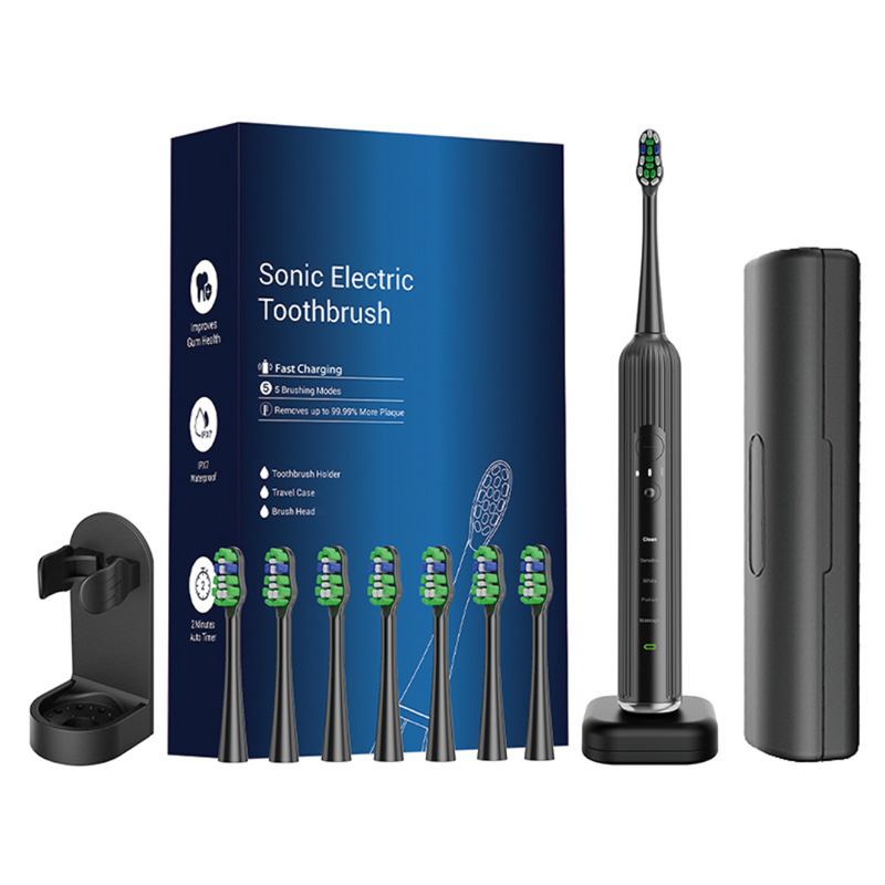 Advanced Electric Toothbrush with 5 Modes and 8 Brush Heads