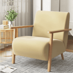 Artiss Armchair Lounge Velvet Fabric Yellow