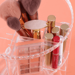 Crystal Acrylic Rotating Cosmetic Organizer Holder