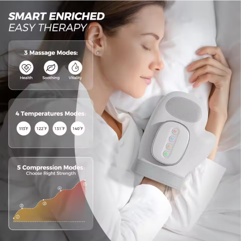 Electric Portable Vibrating Gloves Hand Massager
