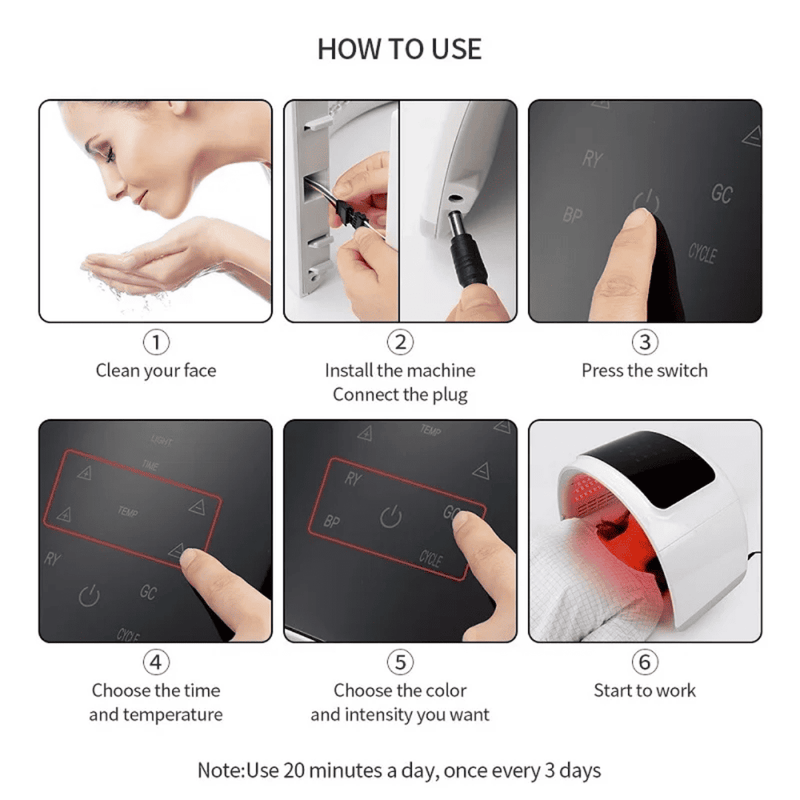 Fidelma LED Light Skin Therapy Pod