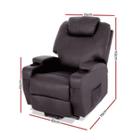 Lalee Leather Electric Lift Armchair Heating Recliner