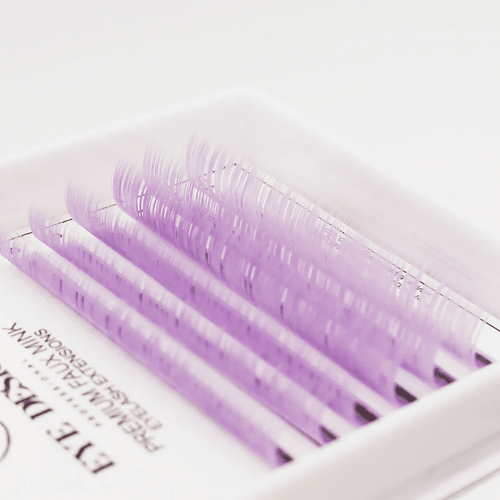 Light Violet Colour C Curl Lashes | Mixed Length (8mm-13mm)