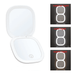 Mini Compact Led Light Makeup 5X Magnifying Mirror