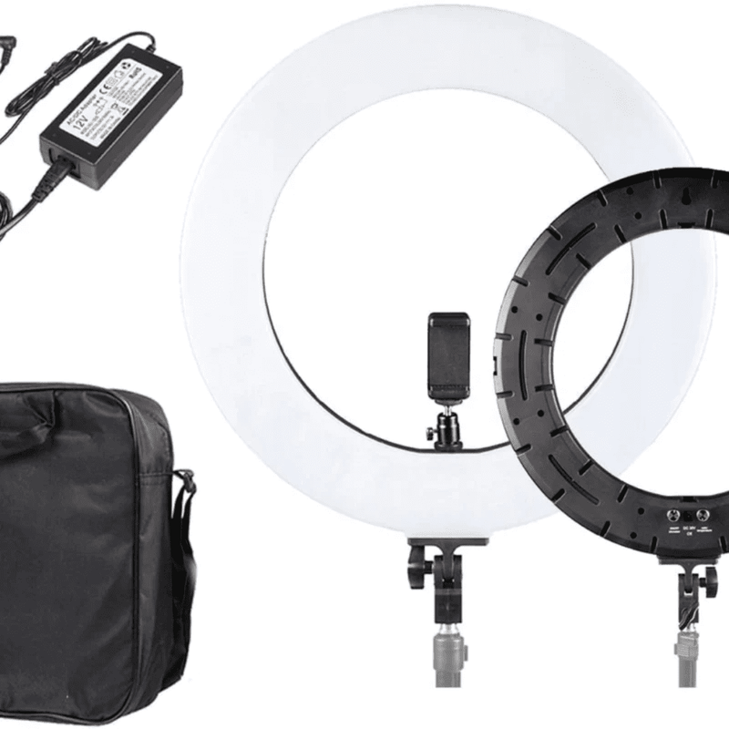 Pro LED Ring Light (46cm) with Warm/Cool/Brightness adjustable – EYE ...