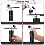 Portable Airbrush Nails Compressor For Nail Art