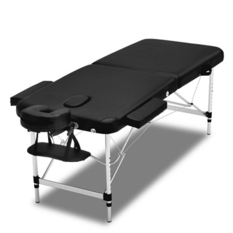 Portable Aluminium 2 Fold Treatment Beauty Therapy Table/ Bed 55cm