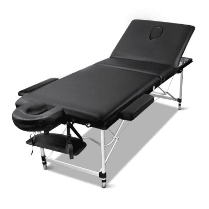 Portable Aluminium 3 Fold Treatment Beauty Therapy Table/ Bed 60cm