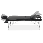 Eye Design Portable Aluminium 3 Fold Treatment Beauty Therapy Table/ Bed 75cm