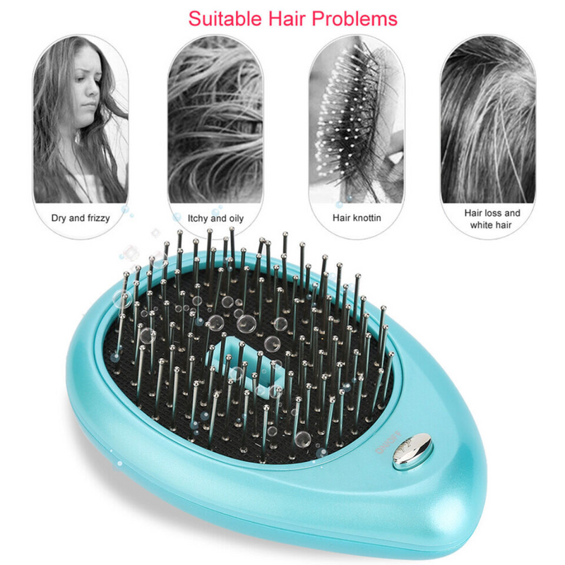 Portable Anti-Static Ionic Electric Massager Hair Brush Comb