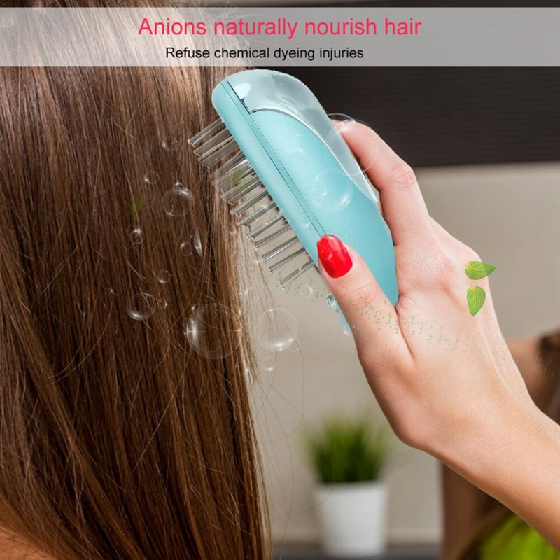 Portable Anti-Static Ionic Electric Massager Hair Brush Comb