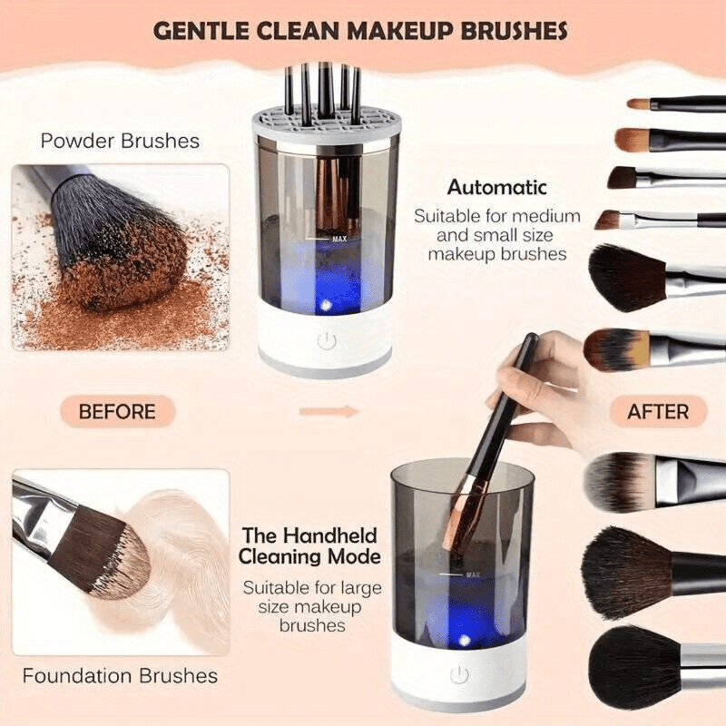 Portable Automatic USB Makeup Cleaner Machine