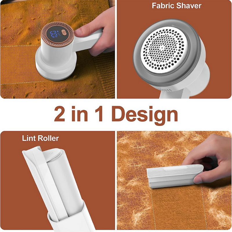 Portable Electric Fabric Lint Remover with LED Digital Display