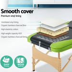 Portable Wood 3 Fold Treatment Beauty Bed 70cm