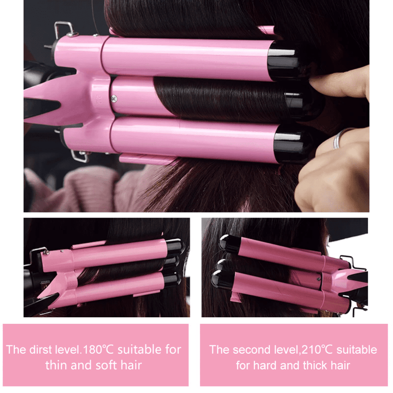 3 prong hair curler hot sale