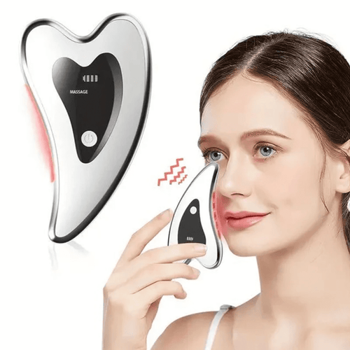 Rechargeable Electric Hot Vibration Face And Neck Massager