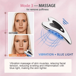 Rechargeable Electric Hot Vibration Face And Neck Massager