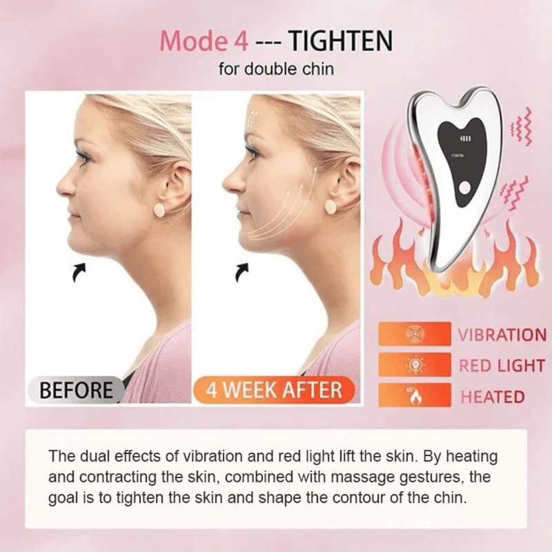 Rechargeable Electric Hot Vibration Face And Neck Massager