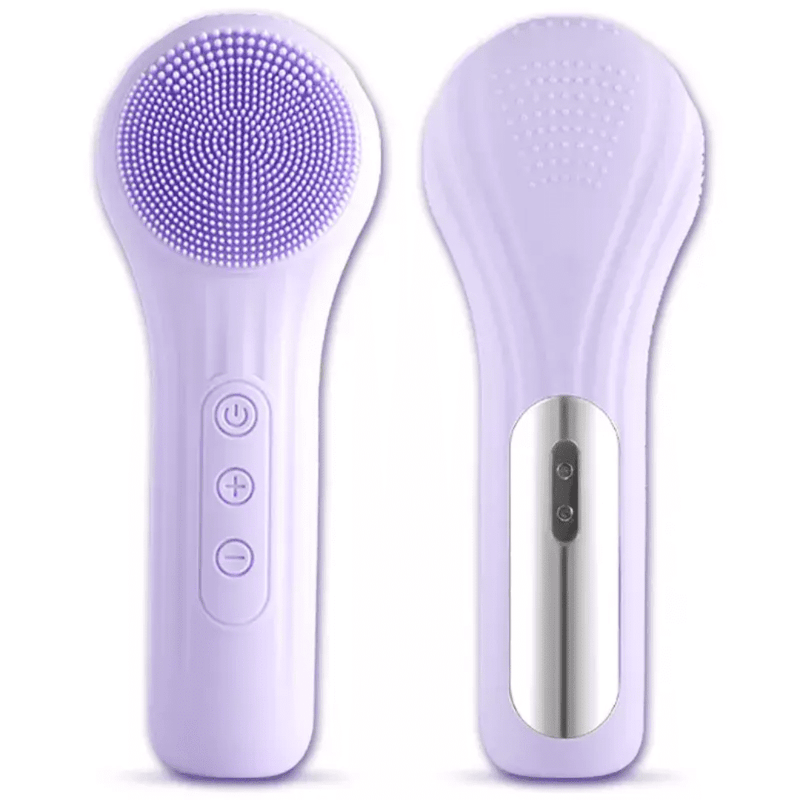 Rechargeable Silicone Ultrasonic Waterproof Facial Cleansing Scrubber