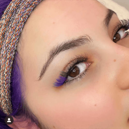 Violet Colour C Curl Lashes | Mixed Length (8mm-13mm)