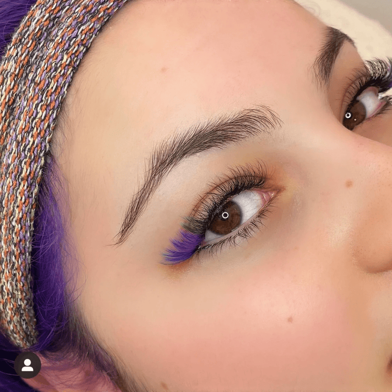 Eye Design Violet Colour C Curl Lashes | Mixed Length (8mm-13mm)
