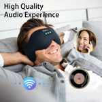 Wireless Bluetooth Sleep Mask with Speaker Microphone Adjustable