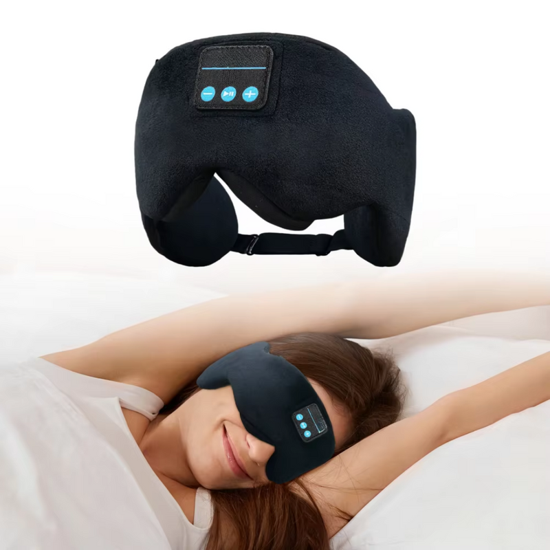 Wireless Bluetooth Sleep Mask with Speaker Microphone Adjustable