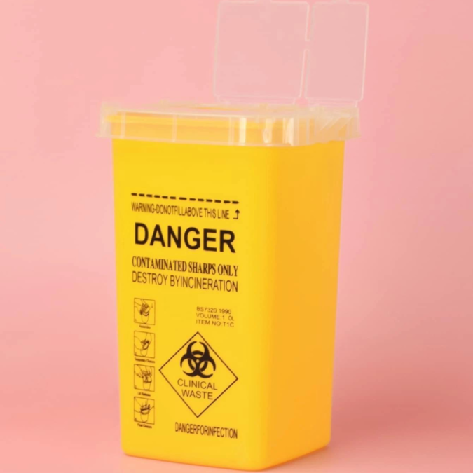 Eye Design Professional | 1L Sharps Container Yellow – EYE DESIGN ...